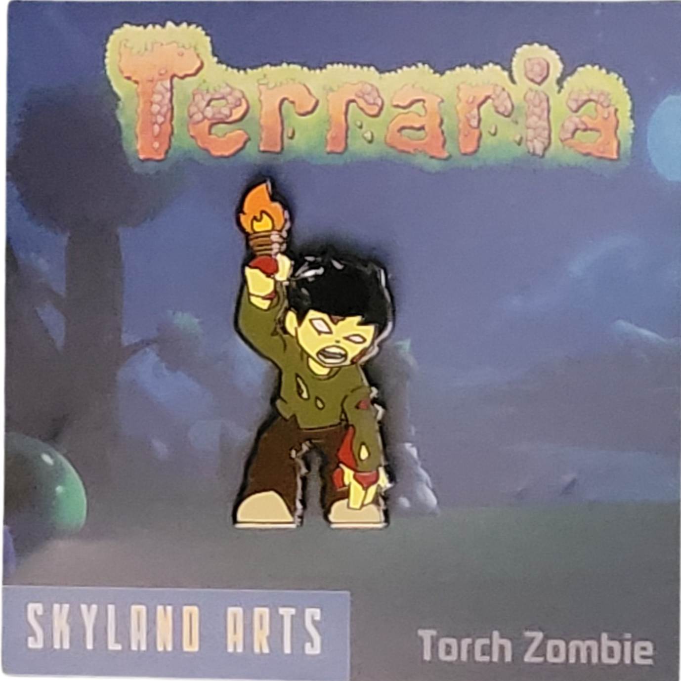 Torch Zombie Hard Enamel Pin