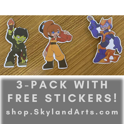 Terraria Wave1B 3-Pin Pack + FREE STICKERS + save on shipping!